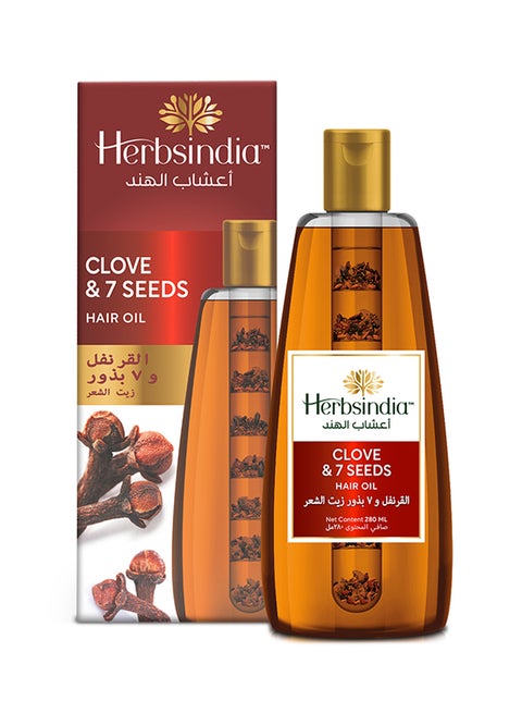 Clove And 7 Herbal Seeds Hair Oil With Nourish Tube 280ml