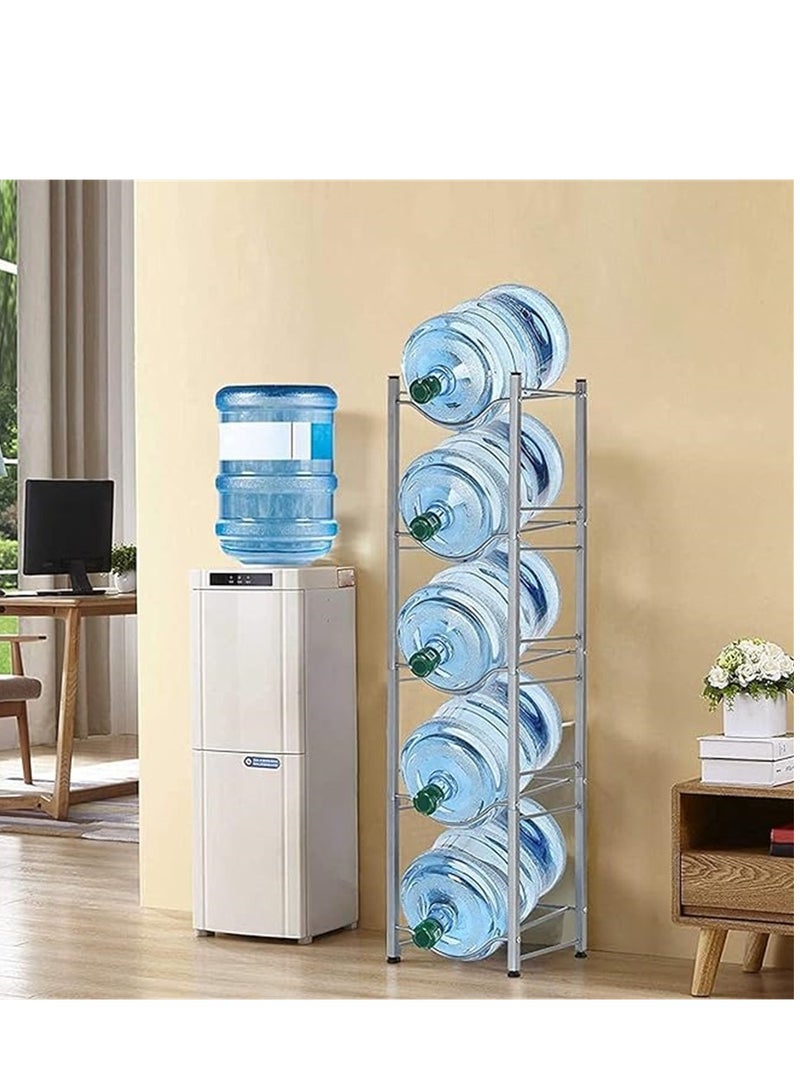 Water Bottle Storage Rack Stand Holder for 5 Gallon Water Dispenser 5 Tier for Home Office, Kitchen  - Image 1