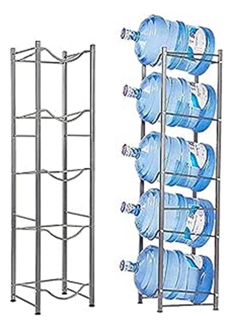 Water Bottle Storage Rack Stand Holder for 5 Gallon Water Dispenser 5 Tier for Home Office, Kitchen  - Image 2