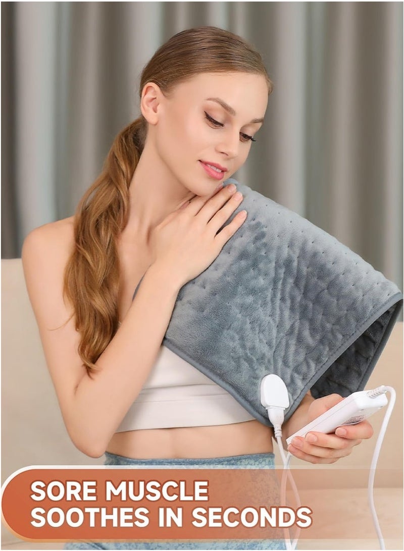 Arabest Heating Pad for Back Pain Relief, Moist Heat Pad for Neck and Shoulder with Auto Shut Off, 6 Heat Settings Electric Heat Pad, The Best Warm Shoulder Gifts for Women, Men  - Image 3