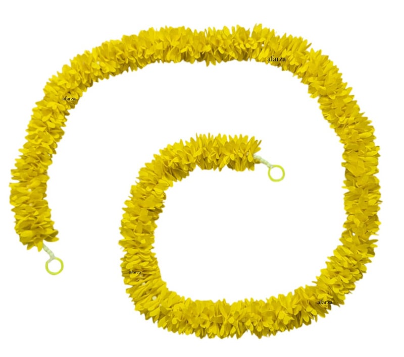 afarza Garland Toran for Door Hanging Entrance Decoration Bandarwal Handmade Festival Wedding Backdrop Haldi Mehndi Home Decor 4 Pieces (Yellow) - Image 3