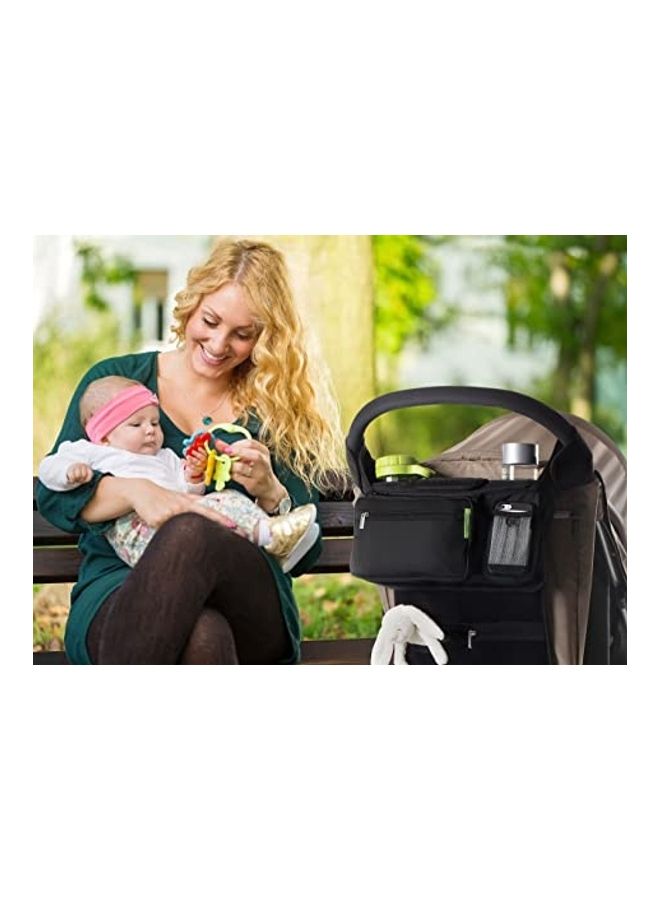NIBEMINENT Universal Baby Stroller Organizer With Insulated Cup Holder - Image 2