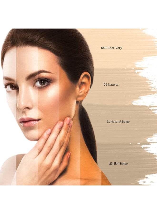 ME-ON High Coverage Foundation (N01 Cool Ivory) - Image 4