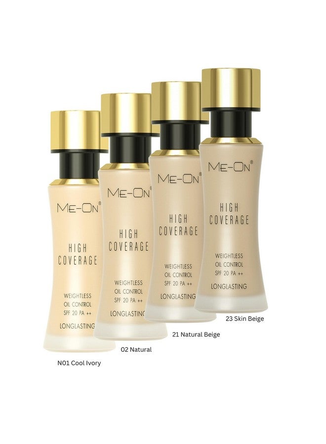 ME-ON High Coverage Foundation (N01 Cool Ivory) - Image 3