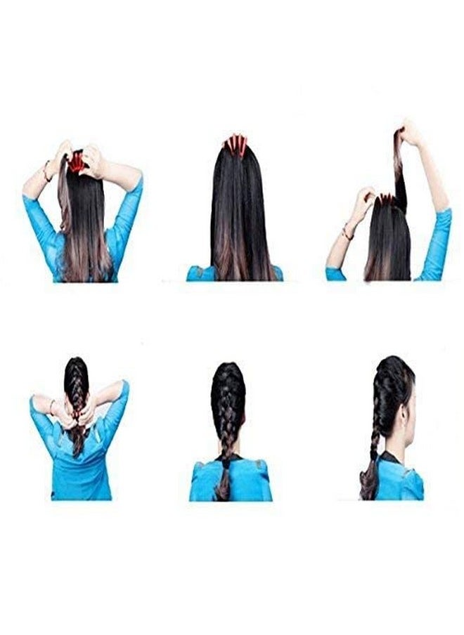 Wendy Mall 2 PCS DIY Sponge Hair Styling Tools Fast Bun Maker Braider Braid Stylist Hair Roller Accessories Twist Plait Hair Braiding Tool for Women Lady Girls  - Image 5
