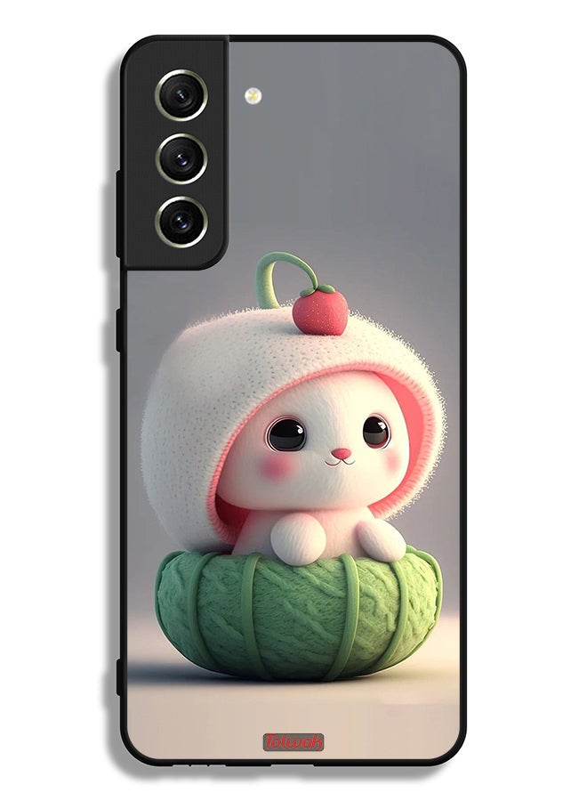 Tolwak Samsung Galaxy S21 FE 5G Protective Case Cover Cute Little Rabbit - Image 3