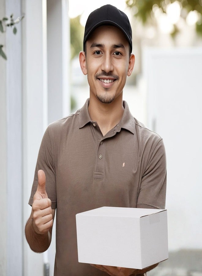 Calenzana مجموعة صناديق شحن كالينزانا 9x5x4، 40 صندوقًا، صندوق من الورق المقوى الأبيض المموج لتغليف الهدايا وإرسالها للشركات الصغيرة - Image 5