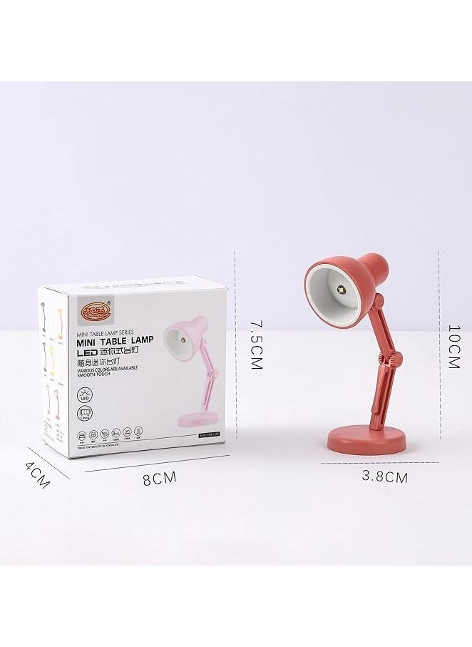 Mini LED Desk Lamp Foldable Desk Lamp Bedroom Study Reading Reading Lights with Clip Eye Protection Bedside Lamps Multicolor