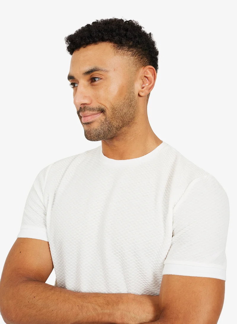 برايف سول تيشيرت رجالي بياقة دائرية وشامبراي