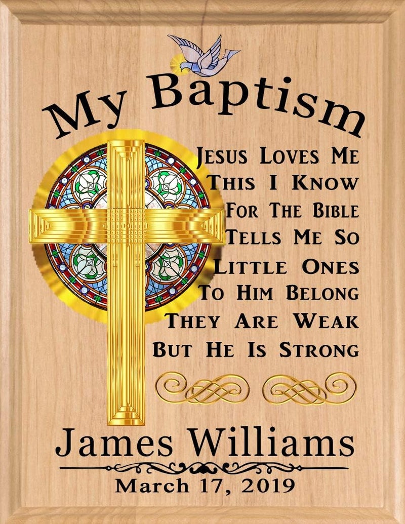 Broad Bay Baptism Gift Blessing PERSONALIZED Christening Gifts  For Boys Baby Girls Babies MADE in USA My Baptism - Image 1