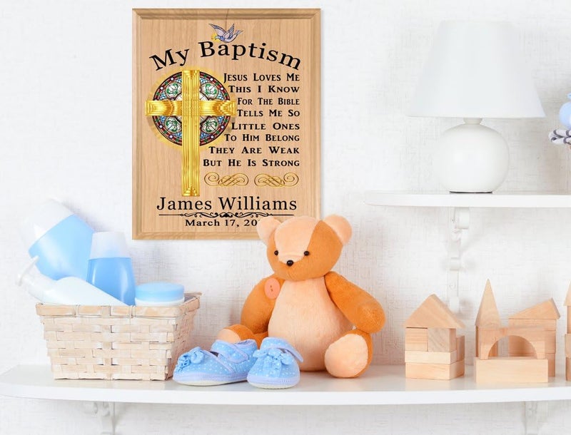 Broad Bay Baptism Gift Blessing PERSONALIZED Christening Gifts  For Boys Baby Girls Babies MADE in USA My Baptism - Image 2