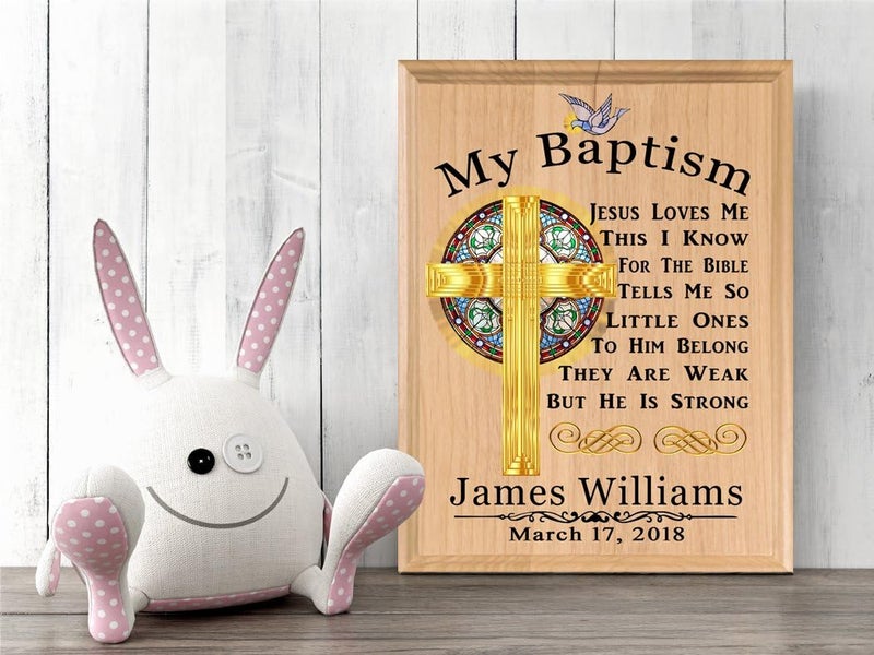 Broad Bay Baptism Gift Blessing PERSONALIZED Christening Gifts  For Boys Baby Girls Babies MADE in USA My Baptism - Image 4