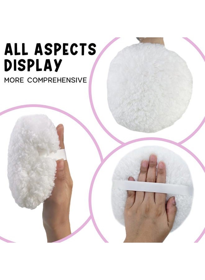 Topwon 6'' Jumbo Powder Puff Body Powder Puff with Container, Extra Large Dust Puffs for Women Men 1Pack - Image 4