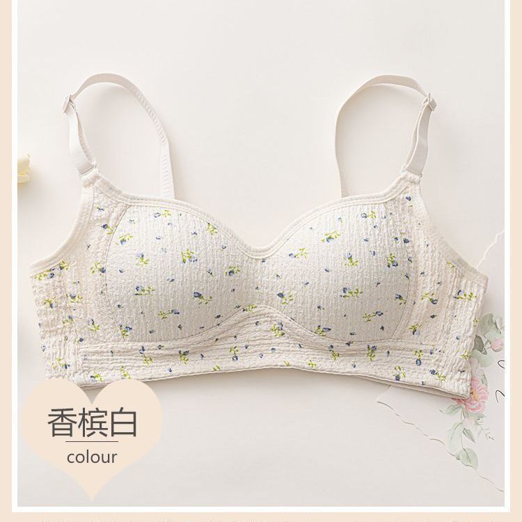 Japanese Sweet Lingerie Light Padded Non-Wire Bra Milk Green  - Image 2