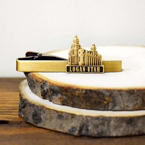 Ringmasters LDS Logan Utah Temple Gold Steel Tie Bar - Tie Clip - Priesthood Gift, LDS Missionary, Tie Clip - Image 2