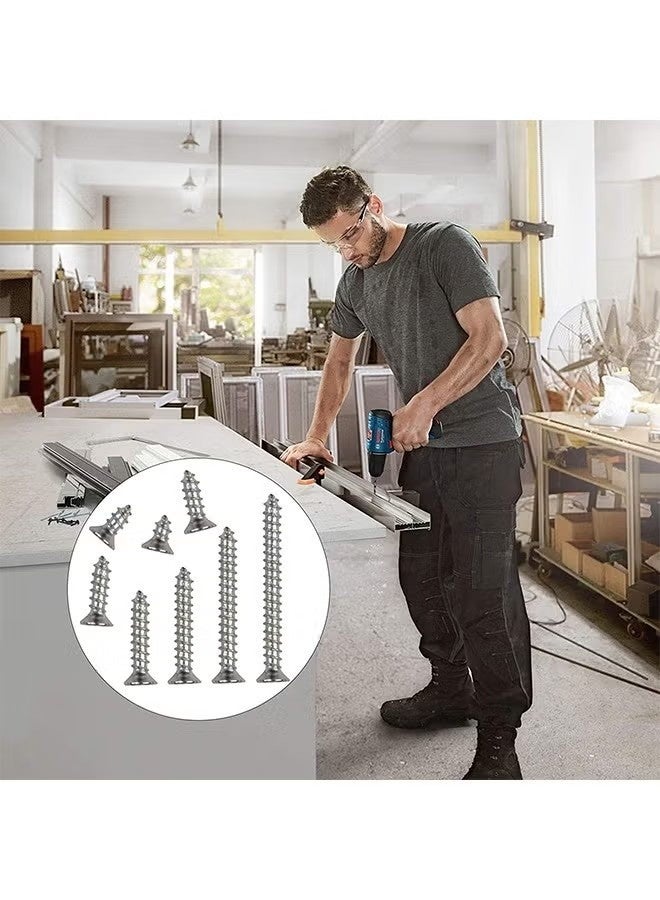 Ailily 800 Packs M2 Screws Set, Phillips Flat Head Self-Tapping Screws, M2 Cross Head Countersunk Self Screws Assortment, Wood Screws Kit, Multi-Purpose Metal Screws Set with Storage Box - Image 4