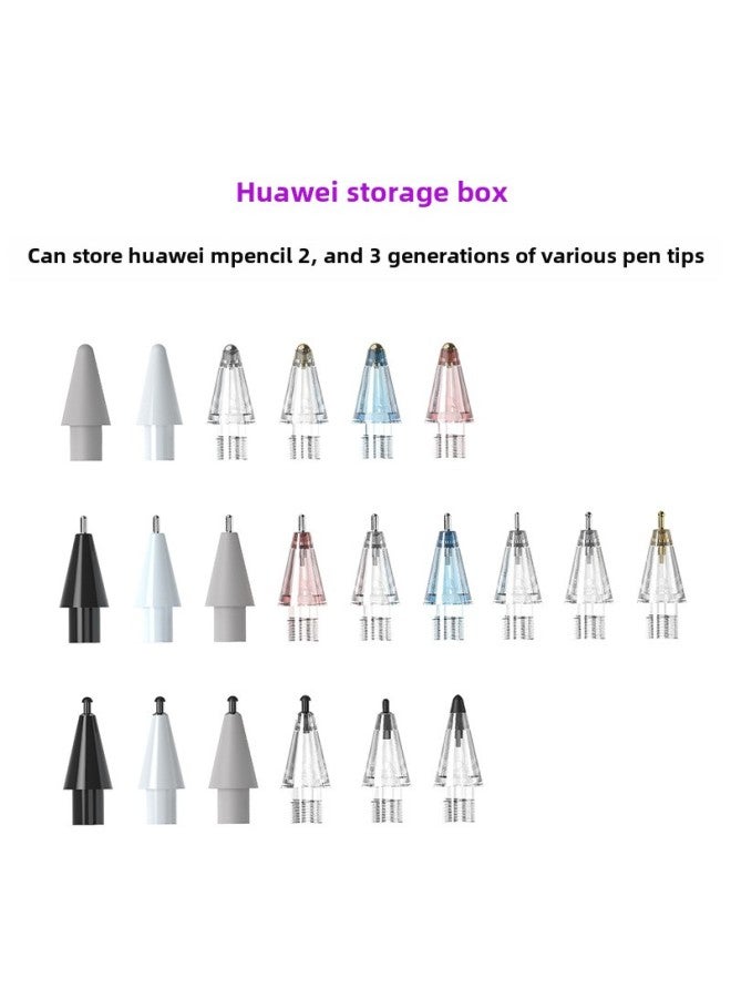 Suitable For Huawei, Apple All Kinds Of Replacement And Transformation Nib Storage Box Nib Box-Specifications:Applicable To Huawei Pen Tip-transparent Powder Shell Powder Lining  - Image 3