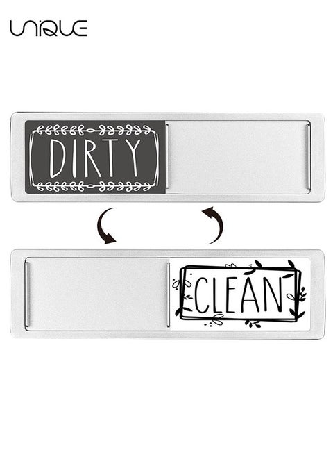 Clean Dirty Magnet With Sign Indicator Trendy Universal Kitchen Dish Washer Refrigerator Super Strong with Stickers for Organization and Storage 17.7*5.2cm