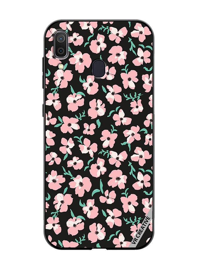 VR CREATIVE Protective Case Cover For Samsung Galaxy A30 Flower Design Multicolour - Image 1