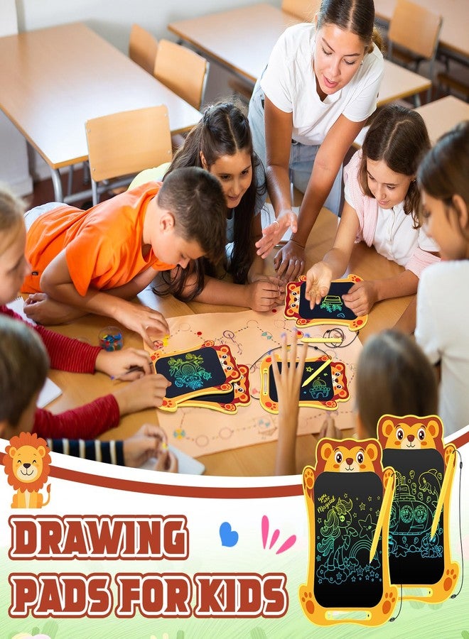 زهاو لوح كتابة على شكل أسد من Zhehao، عبوة من 4 قطع، لوح كتابة LCD مقاس 8.5 بوصة للأطفال، لوح رسم إلكتروني قابل للمسح على شكل أسد، ألعاب تعليمية، هدية لحفلات الأولاد والبنات - Image 5