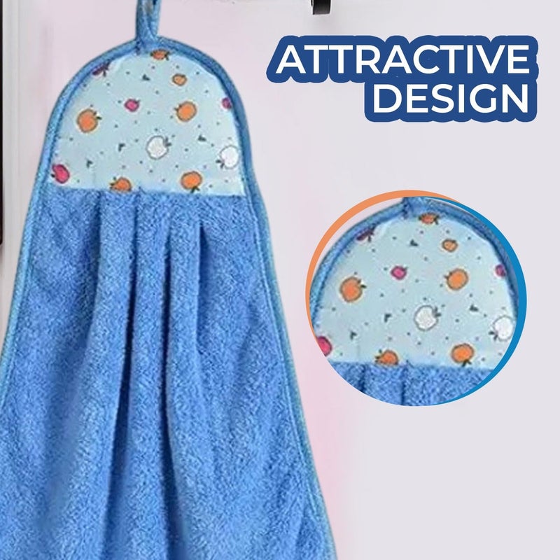 MAXOSHINE Microfiber Wash Basin Hand Towel-Sink Towel with Hanging Loop-Lint Free Super Absorbent Kitchen Napkins (Multicolor Pack of 6) - Image 3