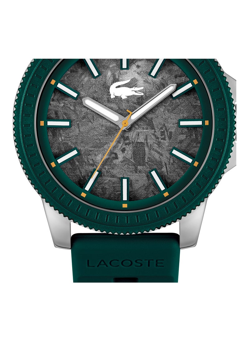 LACOSTE ساعة لاسوستا الرجالية ذات العلبة الرمادية الدائرية - 2011358  - Image 5