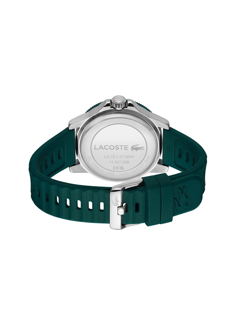 LACOSTE ساعة لاسوستا الرجالية ذات العلبة الرمادية الدائرية - 2011358  - Image 3