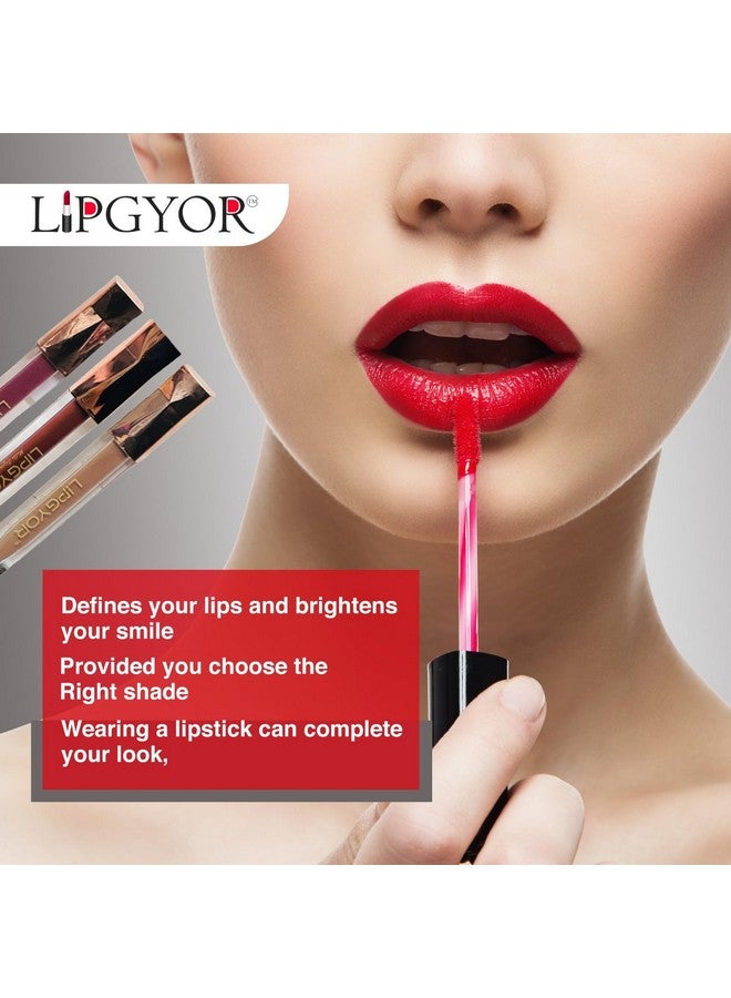 LIPGYOR MINI MATTE LIPSTICK transfer proof,smudge proof liquid lipstick(Small, RED, 2) - Image 5