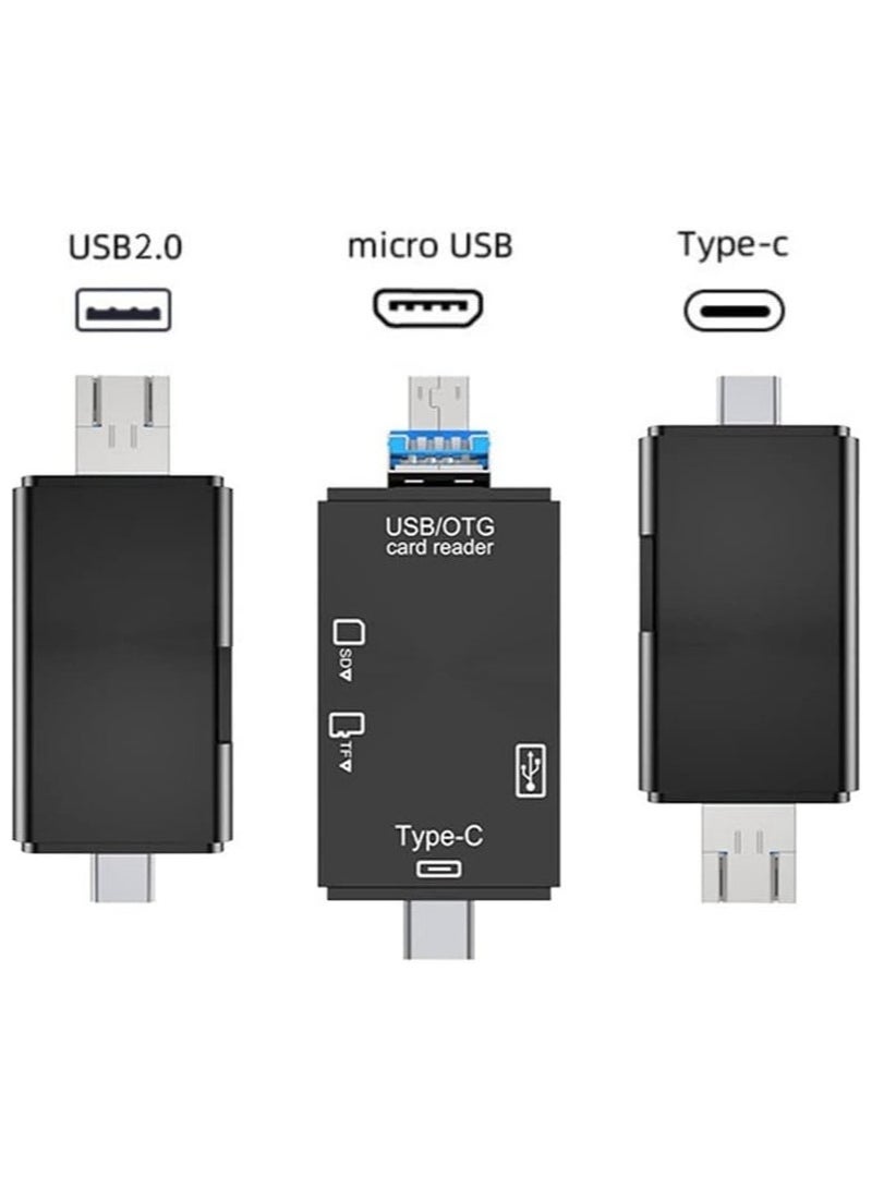 كينسو قارئ بطاقات SD، قارئ ذاكرة USB C/Micro/USB 6 في 1، عارض كاميرا - Image 2
