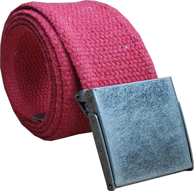 Kemer Dünyası Belt World Antiqued Metal Buckle Unisex Sports Tactical Style Canvas Belt