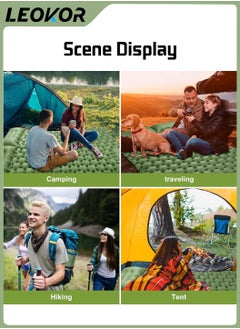 LEOKOR Camping Double Sleeping Pad,2 Person Large Camping Pad with Pillow,Foot Pump Inflatable Camping Mattress,Portable Waterproof Air Cushion Sleeping Bag for Backpacking,Hiking,Travel  - Image 5