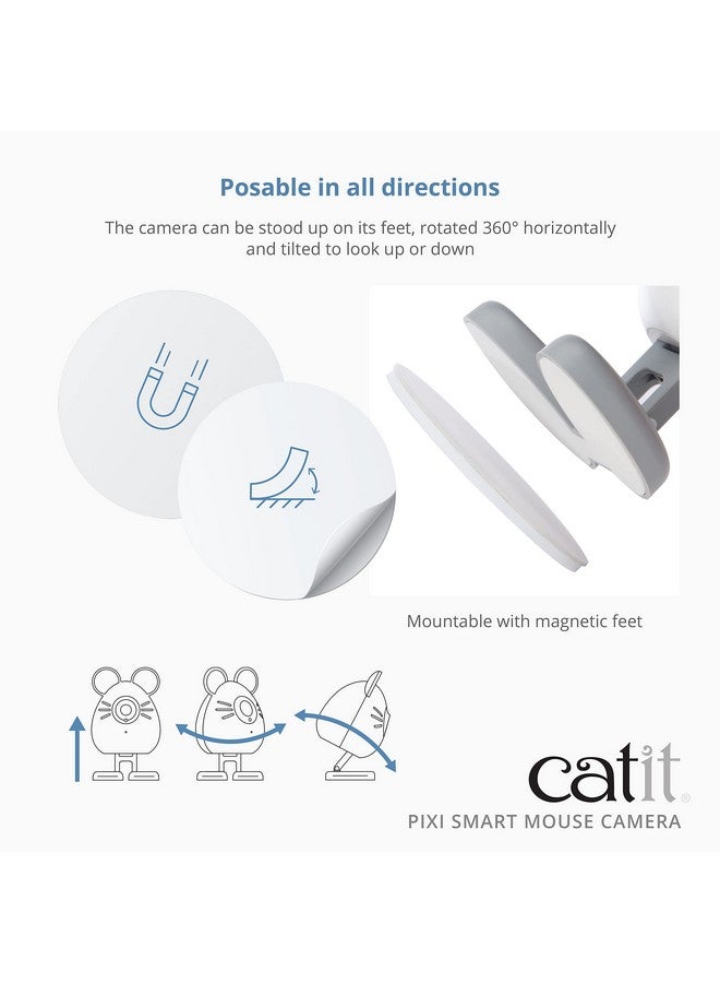 كاتيت كاميرا الفأرة الذكية Catit PIXI، كاميرا حيوانات أليفة يتم التحكم بها عبر التطبيق للقطط - Image 5