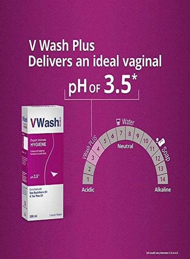 VWash Plus Expert Intimate Hygiene|| With Tea Tree Oil|| Liquid Wash Prevents Dryness|| Itchiness And Irritation|| Balances PH|| Paraben Free|| 200 ml - Image 5