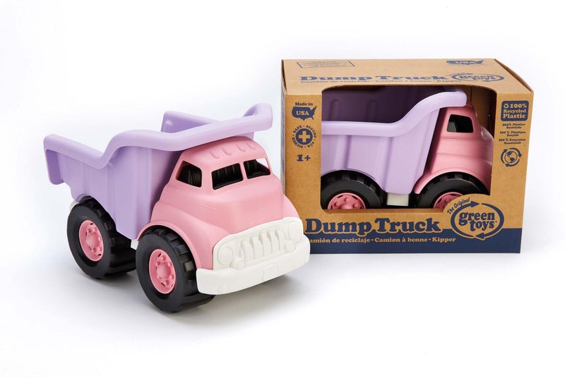Green Toys شاحنة تفريغ ألعاب خضراء باللون الوردي - خالية من BPA، خالية من الفثالات، ألعاب للعب لتحسين المهارات الحركية الكبرى والدقيقة. مركبات اللعب - Image 3