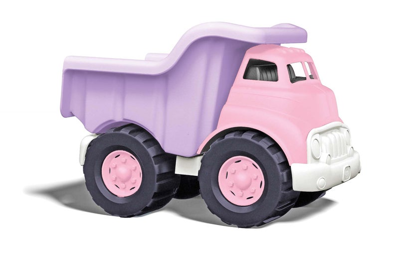 Green Toys شاحنة تفريغ ألعاب خضراء باللون الوردي - خالية من BPA، خالية من الفثالات، ألعاب للعب لتحسين المهارات الحركية الكبرى والدقيقة. مركبات اللعب - Image 1