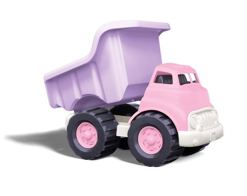Green Toys شاحنة تفريغ ألعاب خضراء باللون الوردي - خالية من BPA، خالية من الفثالات، ألعاب للعب لتحسين المهارات الحركية الكبرى والدقيقة. مركبات اللعب - Image 2