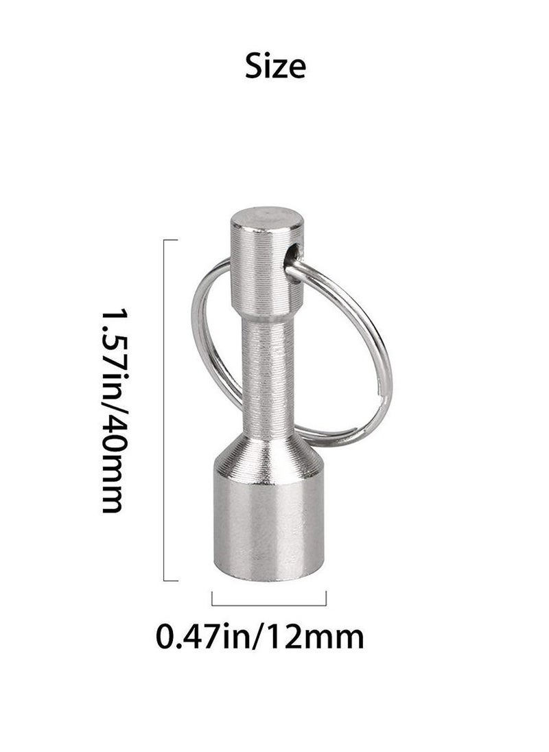 SYOSI - Metal Magnet Keychain 4 Pack, Metals Test Magnet Hanging Keys Holders, Strong Magnetic Pendant Weight Key Chain, Jewelry Test Magnet, Pocket Keyring Magnet Holder with Split Ring - Image 1