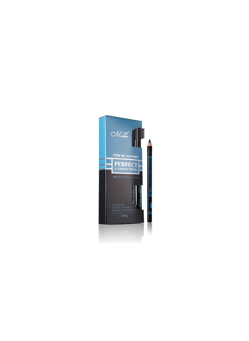 Mn 12-Piece Soft Eyebrow Pencil  - Image 1