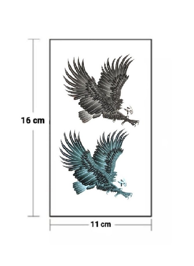 Generic Temporary tattoo in the form of eagle wings with a beautiful and eye-catching design  - Image 3