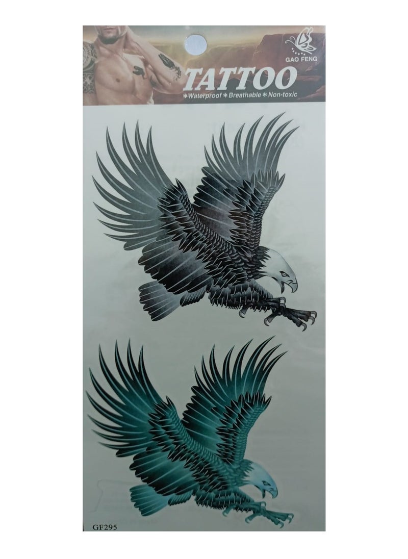 Generic Temporary tattoo in the form of eagle wings with a beautiful and eye-catching design  - Image 2