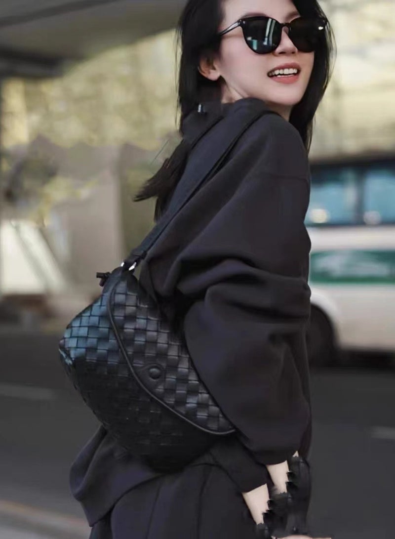 Bags women's genuine leather waist bag 2024 new style all-match small shoulder bag fashion chest bag one shoulder crossbody small square bag trendy - Image 5