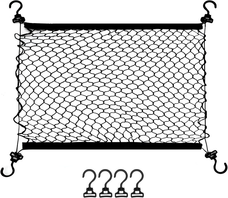 Generic 47.2X35.4 Car Pet Net Barrier, Adjustable Mesh, Includes 4 Hooks for Easy Use - Image 1