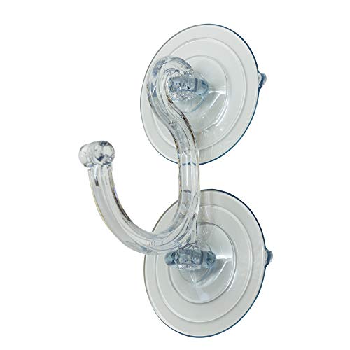 ADAMS Commercial Christmas Hardware Giant 3 In. 20 Lb. Holding Capacity Double Suction Cup Wreath Hook - 1 Each - Image 1