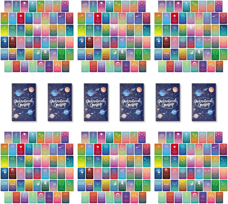 A ARTZONE 52 Pcs Positive Affirmations Meditation Spiritual Self Care Cards Gifts, Set of 6, 9.7x6 cm Paper Prints - Image 1