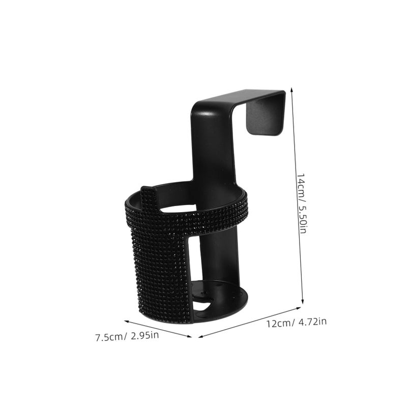 Black Crystal Car Cup Holder Multi Functional Drink Storage for Vehicle Office Home - Image 3