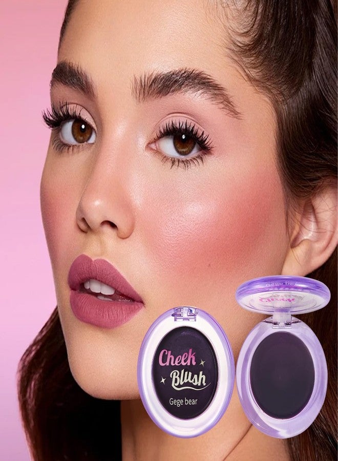 Gege Bear Clear Crystal Cheek Blush | Compact Blusher for Women with Highlighter Glow | Easy to Blend Lightweight | Soft Makeup for Face Glow | Perfect Shine for Summer (01# SILVER FLASH, 3.5g) - Image 3
