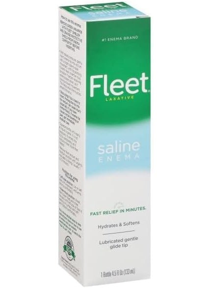 Fleet Fleet Enema, Ready-to-Use Saline Laxative, 4.5 Fluid Ounce 