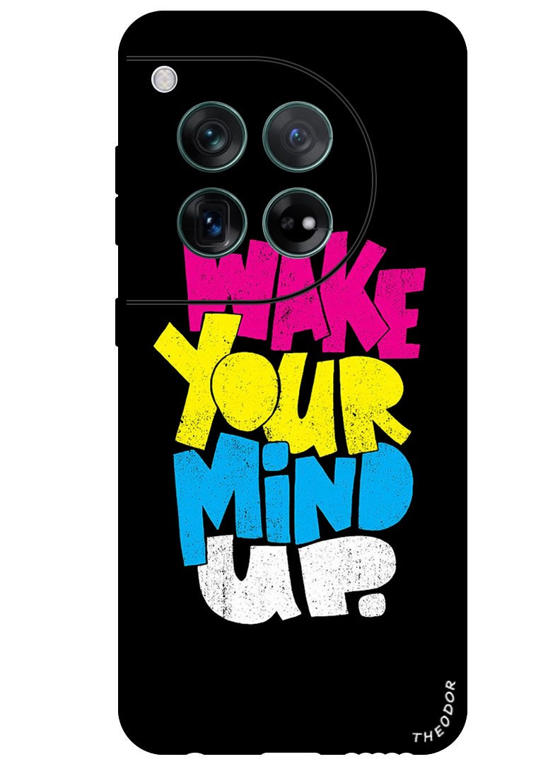 Theodor Protective Case Anti Scratch Shock Proof Bumper Cover For OnePlus 12 Wake your mind - Image 1