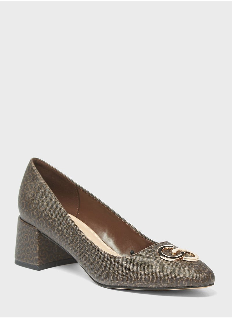 Celeste - Low Heel Plain Pumps - Image 1