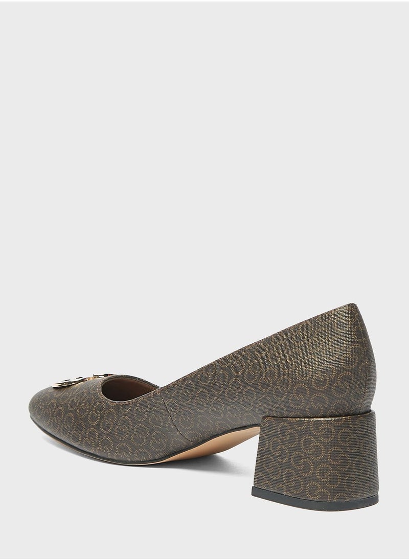Celeste - Low Heel Plain Pumps - Image 1
